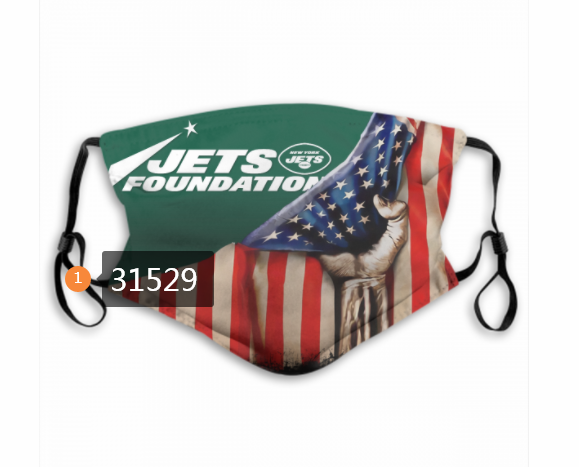 NFL 2020 New York Jets #57 Dust mask with filter->nfl dust mask->Sports Accessory